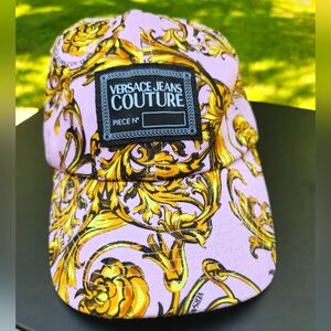 NWOT Versace Jeans Couture Regalia Baroque Pink Cap